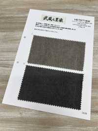 HK7071BW 武藏野墨染棉麻牛津牛津，黑色染色，OW[面料] 古山 更多图片