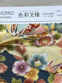 AP62902 彩色图案烫金缎纹（圆卷）[面料] Cosmo Textile 更多图片