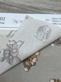 AP62202 我的毛茸茸朋友动物坯布（圆形）[面料] Cosmo Textile 更多图片