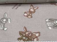 AP62202 我的毛茸茸朋友动物坯布（圆形）[面料] Cosmo Textile 更多图片