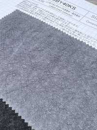 SBY40KS L1/40 亚麻帆布炭黑染色/柿子色染色[面料] 柴屋 更多图片