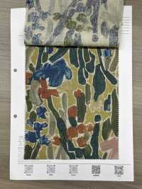 8026-1790-2 麻坯布艺术植物印花[面料] HOKKOH北高 更多图片