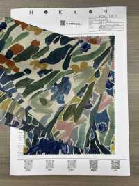 8026-1790-2 麻坯布艺术植物印花[面料] HOKKOH北高 更多图片