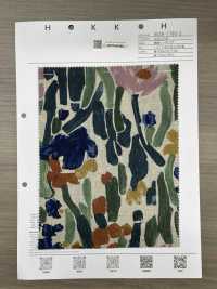 8026-1790-2 麻坯布艺术植物印花[面料] HOKKOH北高 更多图片