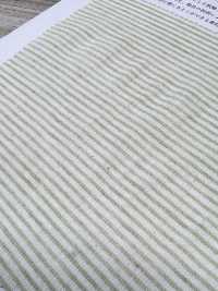 KYC443-2 亚麻色织麻单珠地横条纹高岛绉纱[面料] 小纹工房(宇仁纤维) 更多图片