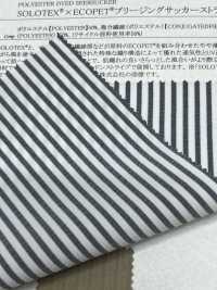 52398 SOLOTEX® ✕ ECOPET® 透气泡泡纱条纹[面料] SUNWELL 三维尔 更多图片
