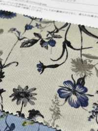 19189 灯芯绒衬衫，灯芯绒花卉印花[面料] SUNWELL 三维尔 更多图片