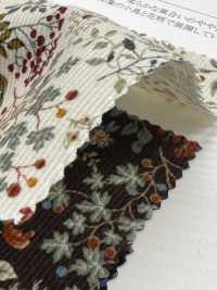 19187 灯芯绒衬衫，饰有鸟和花图案[面料] SUNWELL 三维尔 更多图片