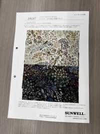 19187 灯芯绒衬衫，饰有鸟和花图案[面料] SUNWELL 三维尔 更多图片