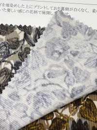 19188 灯芯绒衬衫，饰有手绘小花卉图案[面料] SUNWELL 三维尔 更多图片