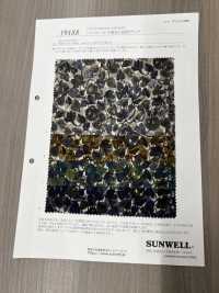 19188 灯芯绒衬衫，饰有手绘小花卉图案[面料] SUNWELL 三维尔 更多图片