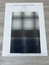 4SG040 有机棉维也拉法兰绒晕色格纹[面料] CHAMBRAY 更多图片