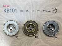 KB101 复古风格的金属纽扣，带有边框。 DAIYA BUTTON 更多图片