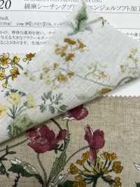 28120 麻坯布印花，天使柔滑面料 SUNWELL 三维尔 更多图片