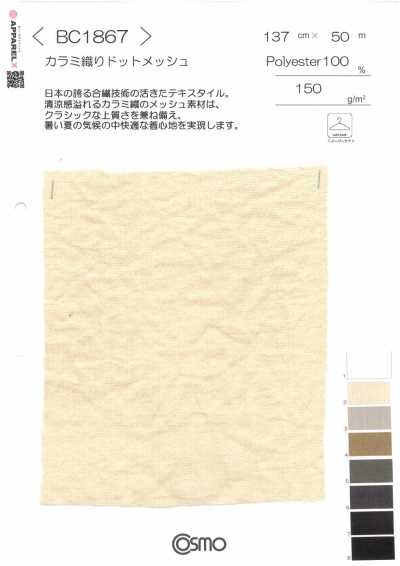 BC1867 纱罗织点状网布