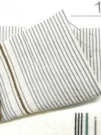 BC3573 有机棉条纹，水洗加工[面料] Cosmo Textile 更多图片