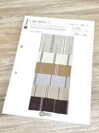 BC3573 有机棉条纹，水洗加工[面料] Cosmo Textile 更多图片