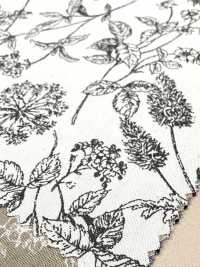 850544 未漂白棉质平纹布，植物韵律野花图案[面料] VANCET 奔时代 更多图片