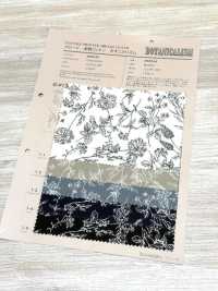 850544 未漂白棉质平纹布，植物韵律野花图案[面料] VANCET 奔时代 更多图片