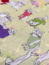 SHU-110-2 60精纺细布喷墨 PT Cats[面料] HOKKOH北高 更多图片
