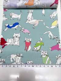 SHU-110-2 60精纺细布喷墨 PT Cats[面料] HOKKOH北高 更多图片