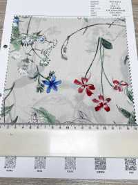 7027-815-2 较大的CR精纺细布植物和花卉[面料] HOKKOH北高 更多图片