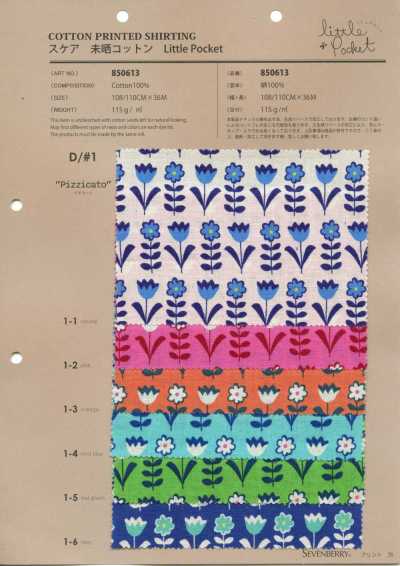 850613 平纹布 未漂白棉 Little Pocket "Pizzicato"
