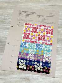 850614 未漂白棉质小口袋“迷你小花”[面料] VANCET 奔时代 更多图片