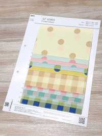 AP65801 圆点&格纹印花灯芯绒（整卷）[面料] Cosmo Textile 其他图片