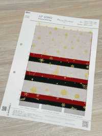 AP65802 Merry Christmas GOLD 印花坯布（卷装）[面料] Cosmo Textile 其他图片