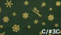 AP65802 Merry Christmas GOLD 印花坯布（卷装）[面料] Cosmo Textile 其他图片