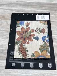5024-1380-1 8W 灯芯绒 宽幅 植物图案[面料] HOKKOH北高 其他图片
