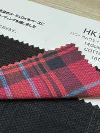 HK1310BW 蜂巢布罗纹・墨汁涂层・OW[面料] 古山 其他图片