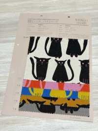 850615 棉麻帆布 野猫朋友[面料] VANCET 奔时代 其他图片