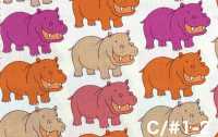 850620 平纹布 Happy Hippo[面料] VANCET 奔时代 其他图片
