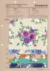 850627 棉麻帆布 银莲花