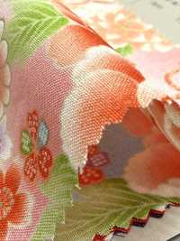 850628 平纹布 花卉金和风图案 牡丹、菊、葵与鼓[面料] VANCET 奔时代 其他图片