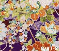 850629 斯凯亚 花金和图案 花蝶风月[面料] VANCET 奔时代 其他图片
