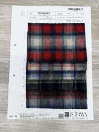 SBW8893 羊驼毛混羊毛 起绒 格纹[面料] 柴屋 其他图片