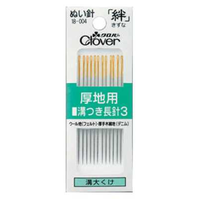 18004 缝针　绊厚布用　带槽长3　M3