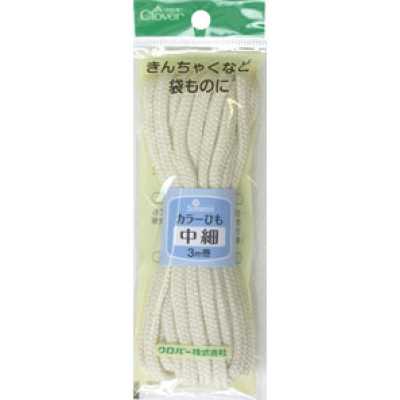 26145 彩色绳带 中细〈本白〉