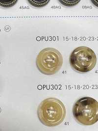 OPU301 尿素树脂镶边四孔纽扣 更多图片