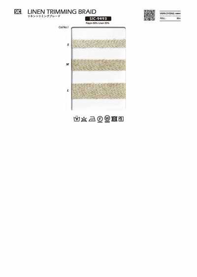 SIC-9493 麻装饰花边