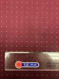 S-922 【特价】山梨藤吉田 100%真丝针图案酒红色[面料] 山本（EXCY） 更多图片