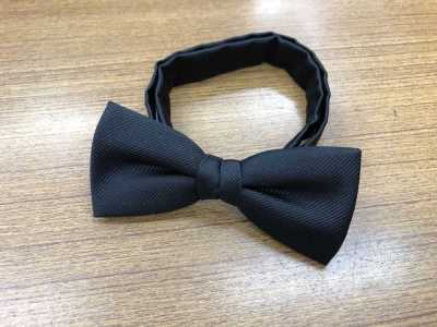 VBF-04 VANNERS面料领结黑色斜纹布