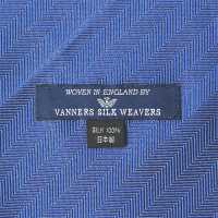 VAS-49 VANNERS真丝阿斯科特领巾人字纹纹蓝色[正装配饰] 山本（EXCY） 更多图片