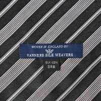 VAS-50 VANNERS真丝阿斯科特领巾条纹黑色[正装配饰] 山本（EXCY） 更多图片