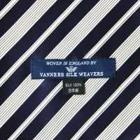VAS-51 VANNERS真丝阿斯科特领巾条纹海军蓝[正装配饰] 山本（EXCY） 更多图片