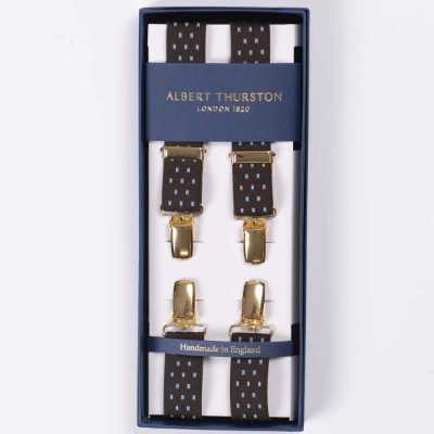 ATX-2447 Albert Thurston吊带X 型夹子4 点 25 毫米松紧带（松紧带）[正装配饰] ALBERT THURSTON 更多图片