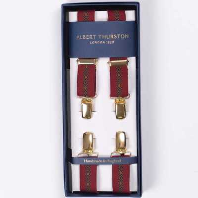 ATX-2595 Albert Thurston吊带X 型夹子4 点 25 毫米松紧带（松紧带）[正装配饰] ALBERT THURSTON 更多图片